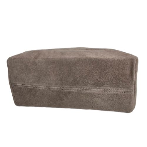 Borse in Pelle włoska torebka damska zamszowa hobo bag beżowa taupe brązowa skóra naturalna zamszowa torebka worek beżowy pojemna
