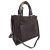 Laura Biaggi zamszowa torebka shopper skóra naturalna brązowa czekoladowa choco elegancka włoska torebka zamszowa typu shopper stylowa do pracy