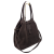 Borse in Pelle zamszowa torebka shopper skóra naturalna brązowa czekoladowa choco elegancka włoska torebka zamszowa typu shopper