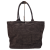 Borse in Pelle zamszowa torebka shopper skóra naturalna brązowa czekoladowa choco elegancka włoska torebka zamszowa typu shopper