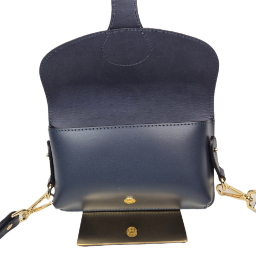 Mała skórzana licowa granatowa listonoszka saszetka crossbody 7.png