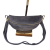 Borse in Pelle, mała nerka zamszowa szara grafitowa skóra naturalna zamszowa mała włoska torebka damska listonoszka crossbody TS13-812c