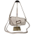 Laura Biaggi torebka damska skórzana listonoszka włoska 2 paski z klamrą crossbody elegancka skóra naturalna licowa