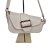 Laura Biaggi torebka damska skórzana listonoszka włoska 2 paski z klamrą crossbody elegancka skóra naturalna licowa