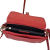 Borse in Pelle skórzana torebka damska na ramię czerwona z klamrą złote detale pojemna elegancka crossbody włoska skóra naturalna licowa
