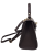 Vera Pelle mała skórzana torebka damska kuferek czekoladowa brązowa pojemna z paskiem crossbody włoska skóra naturalna licowa elegancka