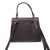 Vera Pelle mała skórzana torebka damska kuferek czekoladowa brązowa pojemna z paskiem crossbody włoska skóra naturalna licowa elegancka