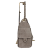 Laura Biaggi torebka worek hobo bag taupe złote łańcuszki skóra naturalna zamszowa z kieszeniami elegancka