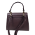 Vera Pelle mała skórzana torebka damska kuferek bordowa burgundowa pojemna z paskiem crossbody włoska skóra naturalna licowa elegancka