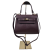 Vera Pelle mała skórzana torebka damska kuferek bordowa burgundowa pojemna z paskiem crossbody włoska skóra naturalna licowa elegancka