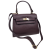Vera Pelle mała skórzana torebka damska kuferek bordowa burgundowa pojemna z paskiem crossbody włoska skóra naturalna licowa elegancka