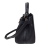 Laura Biaggi skórzana torebka kuferek listonoszka z paskiem crossbody czarna pojemna skóra naturalna licowa włoska elegancka
