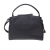 Laura Biaggi skórzana torebka kuferek listonoszka z paskiem crossbody czarna pojemna skóra naturalna licowa włoska elegancka