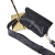 Borse in Pelle mała czarna torebka skórzana skóra naturalna licowa pojemna crossbody z paskiem