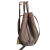 Laura Biaggi torebka damska typu mini shopper z napami zamszowa skóra naturalna beżowa taupe elegancka włoska torebka shopper rozpinana do pracy na co dzień TS112-14