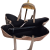 Laura Biaggi torebka damska typu mini shopper z napami zamszowa skóra naturalna beżowa taupe elegancka włoska torebka shopper rozpinana do pracy na co dzień TS112-14
