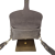 Vera Pelle mała nerka listonoszka skórzana zamszowa skóra natura szaro beżowa taupe crossbody elegancka