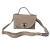 Borse in Pelle mała beżowa skórzana torebka listonoszka z paskiem crossbody włoska z bambusem pojemna skóra naturalna zamsz