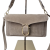 Borse in Pelle torebka damska skórzana listonoszka zamszowa skóra naturalna włoska beżowa z klamrą paskiem crossbody