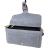 Borse in Pelle torebka listonoszka skórzana zamszowa skóra naturalna włoska niebieska błękitna baby blue z klamrą 2 paski crossbody
