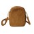 Laura Biaggi mała zamszowa torebka damska skórzana skóra naturalna włoska pojemna na codzień casual crossbody z paskiem ruda camel cynamonowa