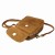 Laura Biaggi mała zamszowa torebka damska skórzana skóra naturalna włoska pojemna na codzień casual crossbody z paskiem ruda camel cynamonowa