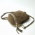 Laura Biaggi mała zamszowa torebka damska skórzana skóra naturalna włoska pojemna na codzień casual crossbody z paskiem brązowa beżowa mocha mokka taupe