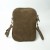 Laura Biaggi mała zamszowa torebka damska skórzana skóra naturalna włoska pojemna na codzień casual crossbody z paskiem brązowa beżowa mocha mokka taupe