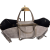 Borse in Pelle duża beżowa torebka shopper zamszowa z frędzlami skóra naturalna boho włoska pojemna shopperka zamszowa taupe