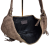 Borse in Pelle włoska torebka zamszowa typu banan zamszowa beżowa taupe skóra naturalna torebka hobo bag z frędzlami stylowy banan boho