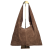 Borse in Pelle włoska torebka hobo bag worek skóra naturalna zamszowa brązowa skórzany worek zamszowy