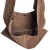 Borse in Pelle włoska torebka hobo bag worek skóra naturalna zamszowa brązowa skórzany worek zamszowy