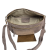 Laura Biaggi, duża zamszowa nerka skórzana beżowa taupe skóra naturalna zamszowa włoska torebka damska listonoszka crossbody TS04-505